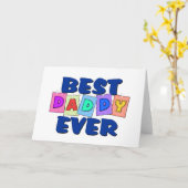 可愛最高のいパパ カード (黄色い花)