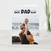 可愛最高のいパパEver Father's Day Seahorse写真 カード (正面)