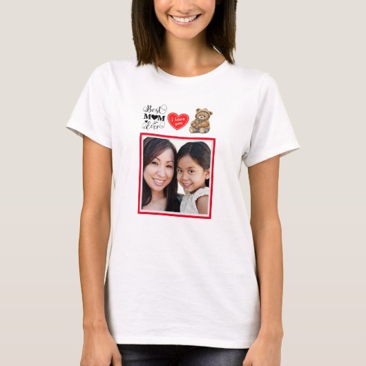 可愛最高のいママの写真 Tシャツ (正面)