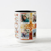 可愛最高のいママフローラ写真カスタム ツートーンマグカップ (中央)