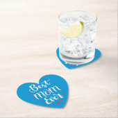 可愛最高のいママ文字と小さな星 ペーパーコースター (インサイチュ)