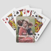 可愛最高のいミラミーハート母の日の写真 トランプ (裏面)