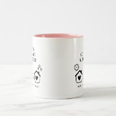 可愛最高のい友友の遠距離友情 ツートーンマグカップ (中央)