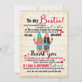 可愛最高のい友達のギフトおもしろい、友情の日の贈り物 シーズンカード (正面)