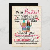 可愛最高のい友達のギフトおもしろい、友情の日の贈り物 シーズンカード (正面/裏面)