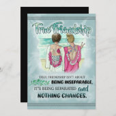 可愛最高のい友達のギフトおもしろい、友情の日の贈り物 シーズンカード (正面/裏面)