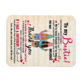 可愛最高のい友達のギフトおもしろい、友情の日の贈り物 マグネット (横)