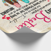 可愛最高のい友達のギフトおもしろい、友情の日の贈り物 ラッピングペーパー (角)