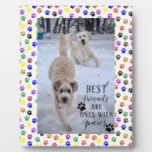 可愛最高のい友達は足の付いた友だ フォトプラーク (正面)