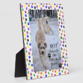 可愛最高のい友達は足の付いた友だ フォトプラーク (側面)