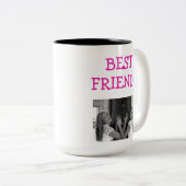 可愛最高のい友達BFF写真 ツートーンマグカップ (正面右)