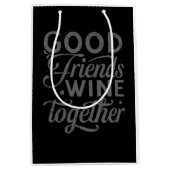 可愛最高のい姉妹の女の子シブリ ミディアムペーパーバッグ (正面)