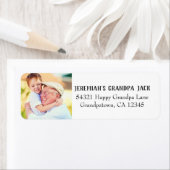 可愛最高のい孫の写真アドレス ラベル (インサイチュ)