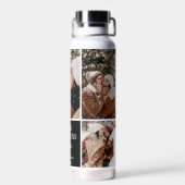 可愛最高のい彼氏今まで5 Photo Collage ウォーターボトル (背面)