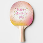 可愛最高のい母の日がピンクエレガントクモダンママ 卓球ラケット (裏面)