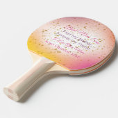 可愛最高のい母の日がピンクエレガントクモダンママ 卓球ラケット (正面アングル)