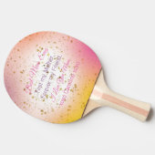 可愛最高のい母の日がピンクエレガントクモダンママ 卓球ラケット (横)