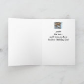 可愛最高のい犬のユーモアを交えた誕生日友達 カード (内部)