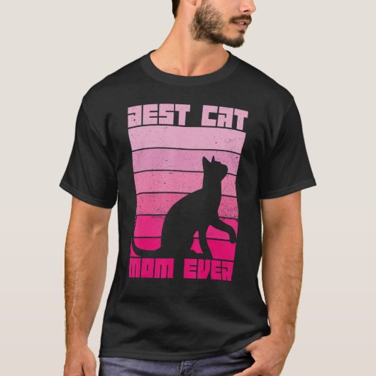 可愛最高のい猫の母は最高の今まで猫の母の日C Tシャツ (正面)