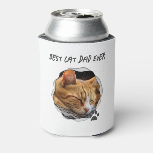 可愛最高のい猫パパの写真 缶クーラー (缶裏面)