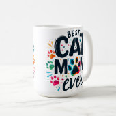可愛最高のい猫ママ コーヒーマグカップ (正面右)