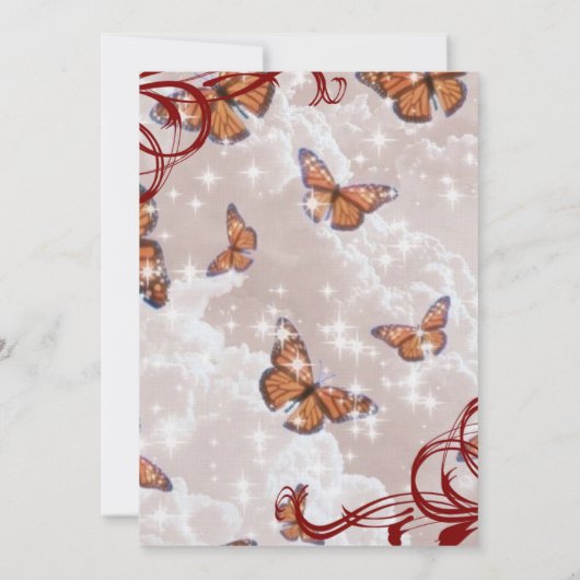 可愛最高のい素敵なカードの招待状 招待状 (裏面)