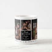 可愛最高のい「ボーイフレンド」Ever 7 Photo Collage コーヒーマグカップ (中央)