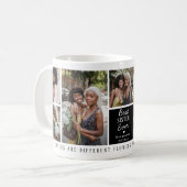 可愛最高のい「妹」今まで7枚の写真コラージュ コーヒーマグカップ (正面左)