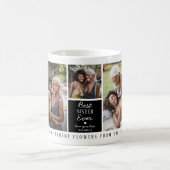 可愛最高のい「妹」今まで7枚の写真コラージュ コーヒーマグカップ (中央)