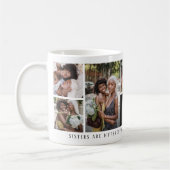 可愛最高のい「妹」今まで7枚の写真コラージュ コーヒーマグカップ (左)