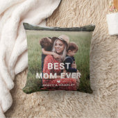 可愛最高のいMOM EVERハート母の日写真 クッション (ブランケット)