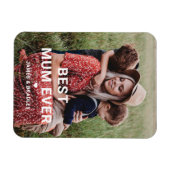 可愛最高のいMUM EVERハート母の日の写真 マグネット (横)