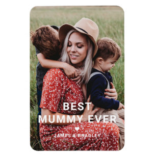 可愛最高のいMUMMY EVERハート母の日の写真 マグネット