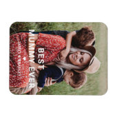 可愛最高のいMUMMY EVERハート母の日の写真 マグネット (横)