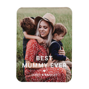 可愛最高のいMUMMY EVERハート母の日の写真 マグネット