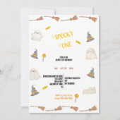 可愛最高のくて怖い水の色ハロウィーン 招待状 (正面)