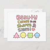 可愛来い美しいのサイズはがき ポストカード (正面/裏面)