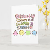 可愛来い美しいAll Shapes and Sizes引用文 カード (黄色い花)