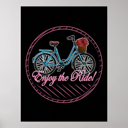 可愛楽しむい自転車 ポスター (正面)