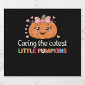 可愛気にい可愛いカボチャナースH スパークリングワインラベル (シングルラベル)