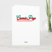 可愛気のあるそぶりをしたいピンナップ女の子の誕生日 カード (裏面)