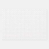 可愛点々のあるいピンクの黒白 ラッピングペーパーシート (正面3)