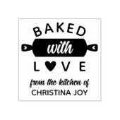 可愛焼いたい手作り小規模企業ルビー ラバースタンプ (インプリント)