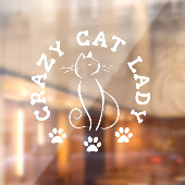 可愛熱狂するい猫の女性 ウィンドウサイン (シート2)