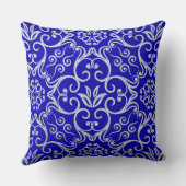 可愛王室のい青い文様の枕 クッション (裏面)