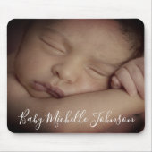 可愛生まれたばかりのいベビーカスタム写真 マウスパッド (正面)