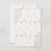 可愛男女兼用いクマの水彩赤ちゃんシャワーTh サンキューカード (裏面)