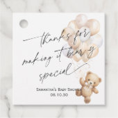 可愛男女兼用いテディベアを待つことができる フェイバータグ (正面)