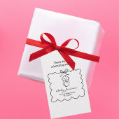 可愛男女兼用いベビー&バウモダンベビーシャワー ギフトタグ