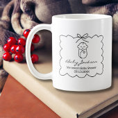 可愛男女兼用いベビー&バウモダンベビーシャワー コーヒーマグカップ